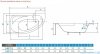 Piramida Cornea 140x80cm Wanna asymetryczna Lewa